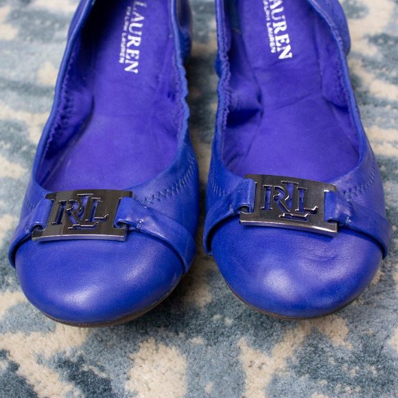 Ralph Lauren Shoes | Ralph Lauren Betty Ballet Flats | Color: Blue | Size: 8.5 | Jadireborn's Closet